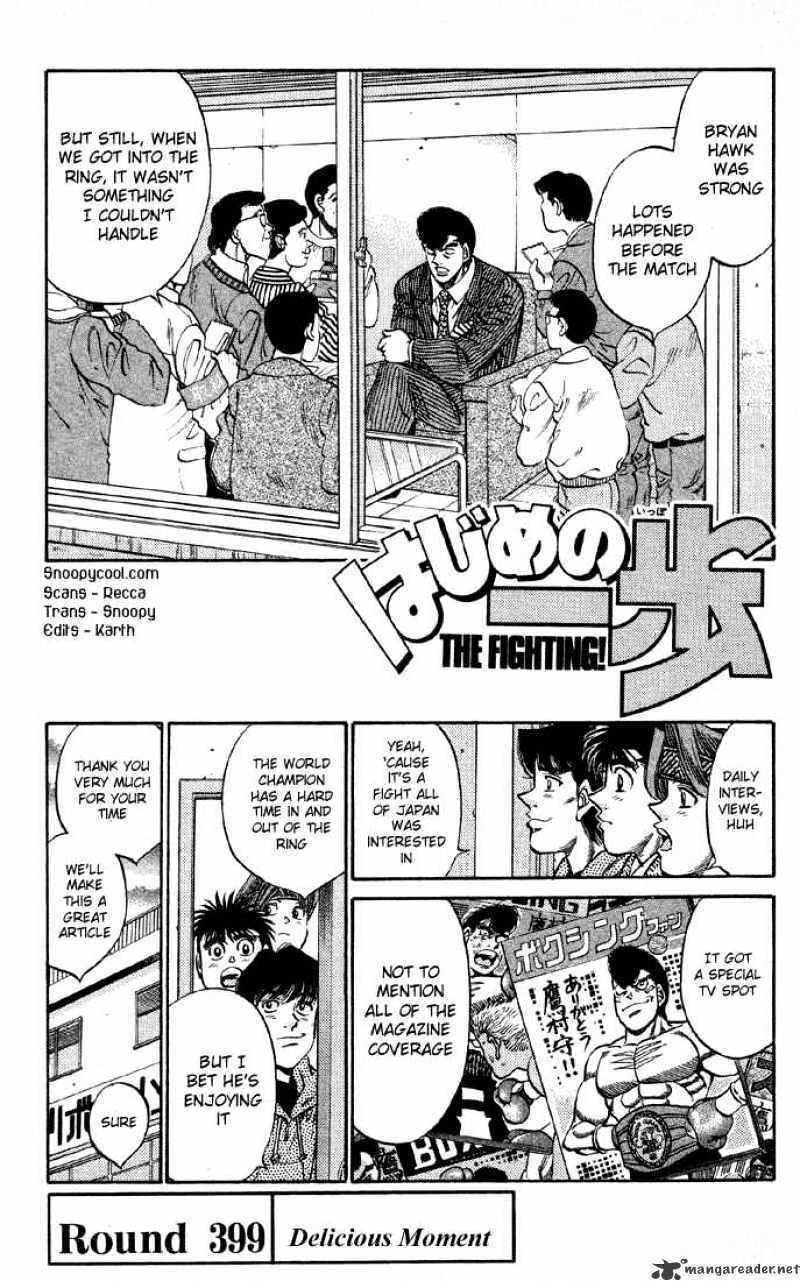Hajime no Ippo: Fighting Spirit, Chapter 399 image 01
